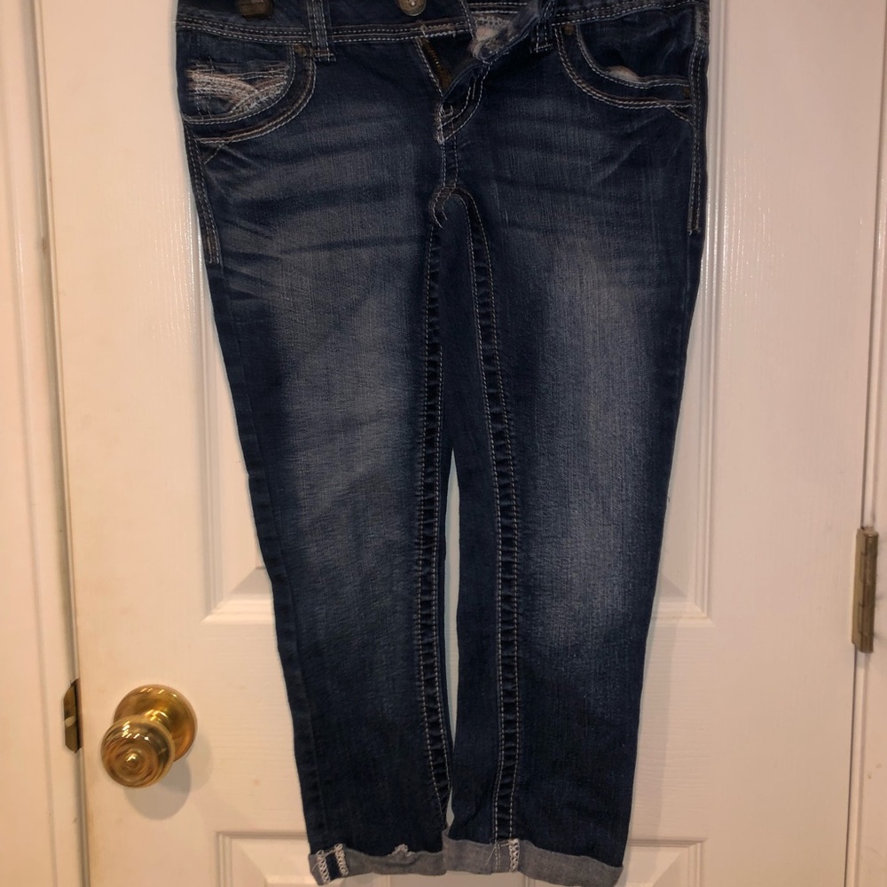 RED CAMEL DENIM CAPRIS SIZE 1